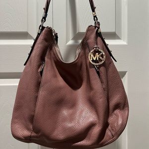 Michael Kors mauve color hobo bag